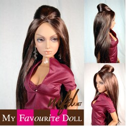 London Wig Brunette Black Size 8-9